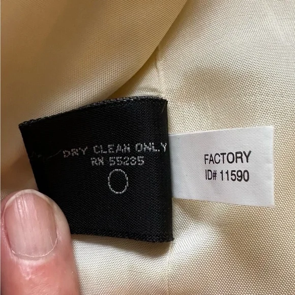 Express Classic Cream Wool Coat - Picture 8 of 9